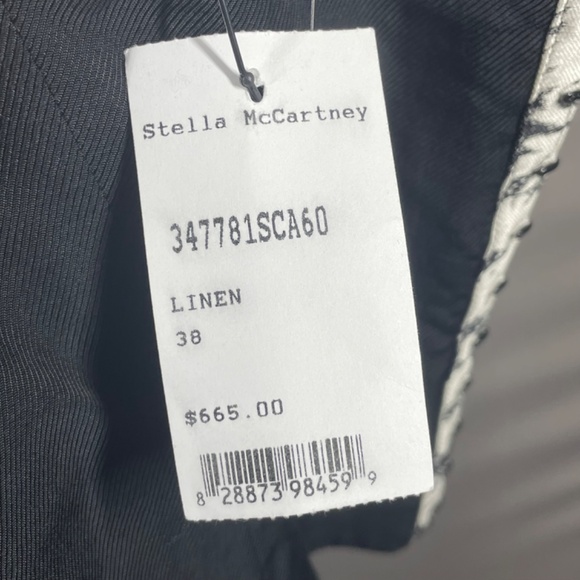 NEW Stella McCartney Corset Shirt Womens Small black gray floral designer top - Picture 3 of 10